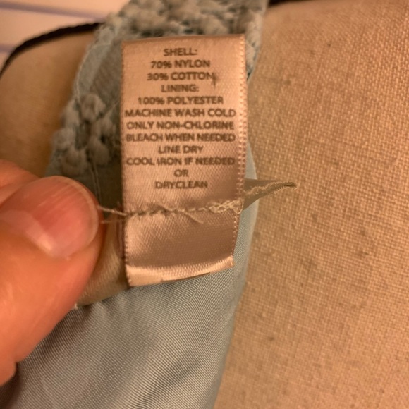 Loft mint green lace sleeveless dress sz 10 - Picture 6 of 6